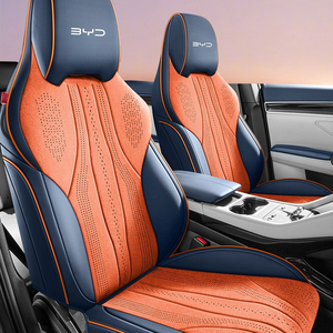 Fundas <span class=keywords><strong>de</strong></span> Asiento Completas <span class=keywords><strong>de</strong></span> 5 Piezas, Estilo Deportivo, <span class=keywords><strong>de</strong></span> Cuero Ventilado, para BYD Song Plus Dmi, Edición Gloriosa, Especial para <span class=keywords><strong>Verano</strong></span> y Todas las Estaciones - Product Image 4