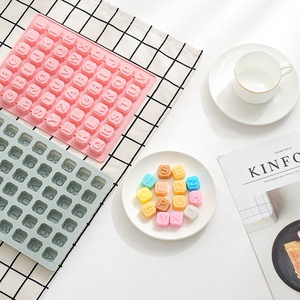 DM389 Tùy Chỉnh 48 Lỗ Bảng Chữ Cái Chữ Số Bánh Pop Khuôn DIY Kẹo Fondant <span class=keywords><strong>Ice</strong></span> <span class=keywords><strong>Cube</strong></span> <span class=keywords><strong>Silicon</strong></span> Moldes Para Chocolate - Product Image 5