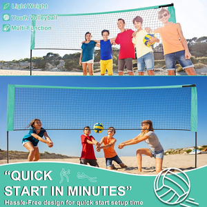 JTN02G Lage Prijs Aangepaste Draagbare Professionele Hoge Post Strand <span class=keywords><strong>Mini</strong></span> <span class=keywords><strong>Kid</strong></span> Badminton Voetbal Voetbal <span class=keywords><strong>Tennis</strong></span> Netto Voor Hof - Product Image 4