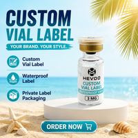 Etiqueta Impermeable Personalizada de Alta Gama para Frascos de 3 ml, 5 ml, 7 ml y 10 ml, Impresión de Adhesivos