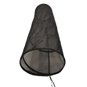 Personalizzabile in rete traspirante Pet <span class=keywords><strong>Tunnel</strong></span> eco-friendly nero pieghevole cane gatto giocattolo interattivo con filo di acciaio elasticizzato stile classico - Product Image 2