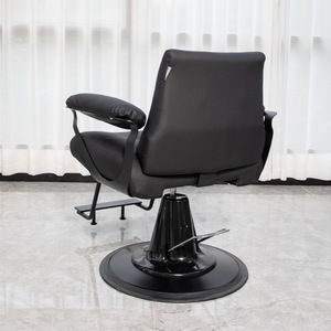 Salon <b>Chair</b> Wholesale Price Luxury Durable Iron Frame Vintage <b>Black</b> Gold Hair Salon Furniture Barber <b>Chair</b> for Men - Product Image 5