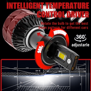 Servicio personalizado CLT8 110W de alta potencia 11000LM Canbus dos tubos de cobre H4 H7 H11 9005 9012 faros LED luz Led H1 para coche - Product Image 5