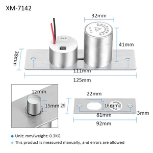 Elektrisches Riegels chloss Ausfalls icher Edelstahl magnet Elektrisches Türschloss DC 12V 5 Drähte Rückkopplung schloss Einfach zu installieren