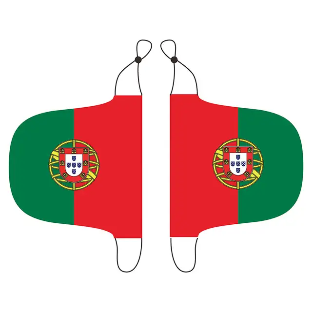 Venda por atacado personalizada entrega rápida durável portugal carro espelho de bandeira