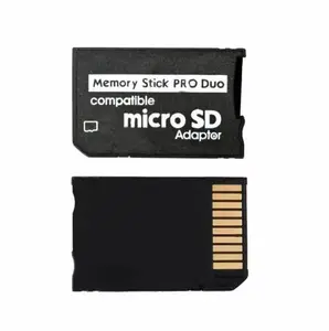 Atacado barato Micro TF SD para MS Memory Stick Pro Duo Conversor adaptador de cartão para PSP 1000 2000 3000