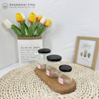 Paquetes Cali a prueba de olores 1oz 2oz 3oz Frasco de vidrio resistente a los niños 4oz 5oz Frasco de vidrio a prueba de niños personalizado negro 3,5g