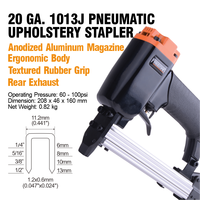 Agrafeuse pneumatique industrielle Freeman 1013J avec garantie d'un an - Pistolet agrafeur pneumatique pour agrafes 1013J