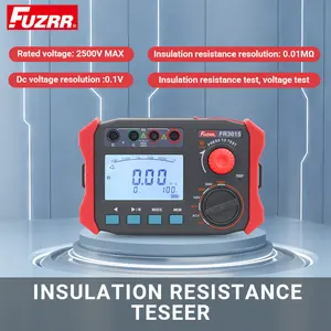 Medidor de resistencia de aislamiento FR3015, probador de voltaje, 250V, 500V, 1000V, 0,06 V, ohmímetro de resistencia