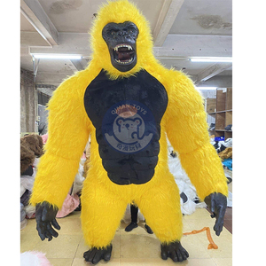 Vente chaude 2.6m 3m grande taille mascotte Ifnlatable <span class=keywords><strong>Panda</strong></span> gonflable King Kong Costume Gorrila KingKong adulte, pour la fête - Product Image 5