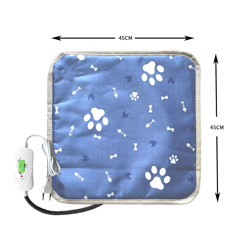 Coussin chauffant bleu