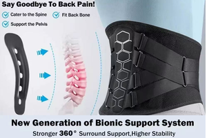 Cinturón de Soporte Lumbar Ergonómico para Hombres y Mujeres con Almohadilla Lumbar - Product Image 4