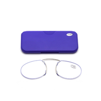Fabricant de gros pas cher Optimum incassable minuscule optique lunettes de lecture Mini Clip sur le nez Pad Anti Blue Light verre
