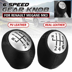 Palanca de Cambios Manual de 6 Velocidades, Pomo de Palanca de Cambios de Cuero PU para Renault Megane Clio Laguna Scenic para Vauxhall/Opel - Product Image 1