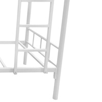 Lit superposé double convertible en métal moderne et pas cher, pliable avec glissière, pour la maison, l'appartement, l'école, le dortoir, l'hôtel, la chambre à coucher, les enfants et les adultes