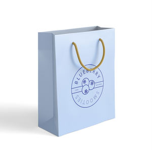 Sacs d'emballage à provisions écologiques personnalisés Sac en papier kraft d'art Emballage avec poignée pour vêtements chaussures - Product Image 1