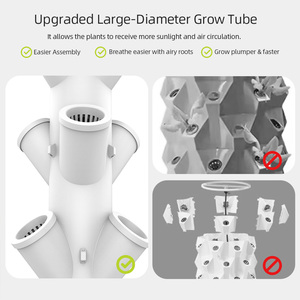 Tour hydroponique verticale intérieure Système de jardinage 7 couches 21 28 plantes Tour d'élevage hydroponique Systèmes de culture avec lumières - Product Image 4