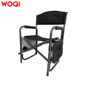 เก้าอี้พับ Woqi ผ้า Oxford โครงอะลูมิเนียม รับน้ำหนักได้ 150 กก. เก้าอี้ผู้กำกับสำหรับตั้งแคมป์กลางแจ้ง พร้อมโต๊ะข้าง - Product Image 3