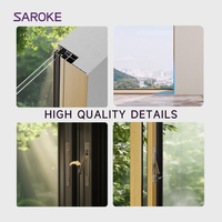 Sistema de Ventanas Abatibles de Aluminio con Acabado Minimalista de Borde a Borde y Manija Plegable Oculta para Villas de Lujo con Vista Panorámica