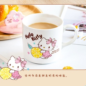 Nueva Taza de Café con Tapa y Soporte para Teléfono Móvil, Tazas de Cerámica Sanrio, Taza de Agua de Cerámica Linda, Tazas de Café Kawaii - Product Image 3
