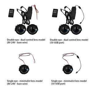 AI Car Eye Lens para modificación de camiones/automóviles-Kits de bricolaje con más de 40 efectos integrados, <span class=keywords><strong>GIF</strong></span> personalizado/Carga de imágenes/Control web/Ojos visuales - Product Image 2