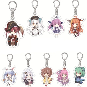 Fantaisie Hololive Vtuber porte-clés Kagura Nana Inugami Korone Shirakami Cosplay figurines porte-clés cadeau pour <span class=keywords><strong>Otaku</strong></span> Anime amoureux Fans - Product Image 1