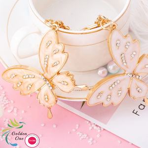 유럽 미국 다이아몬드 나비 부티크 동물 열쇠 고리 패션 크리스탈 여성 우아한 핸드백 배낭 펜던트 열쇠 고리 - Product Image 4