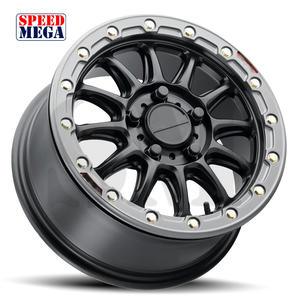 ล้อแม็กซ์ออฟโรดขอบลึก 17-24 นิ้ว R17 6X139.7 5X127 6X150 4X4 สำหรับรถยนต์ รถบรรทุก อลูมิเนียมอัลลอย ET 30มม.-40มม. 5x114.3 สีดำด้าน - Product Image 2