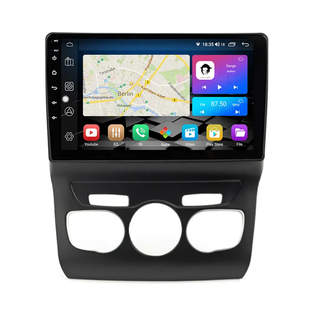 Lehx L6pro 2 DIN Android Tự Động Phát Thanh Carplay 4G Cho Citroen C4 2 B7 2013 2016 Xe Đa Phương Tiện Stereo GPS Autoradio DVD