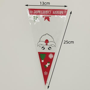 Sac en plastique triangulaire pour bonbons, biscuits ou décorations de fête, vente flash de Noël, 100 par paquet - Product Image 6