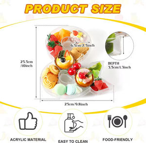 クリアアクリルキャンディーレターCharcuterieアルファベット充填可能ボックスカスタム3Dアクリルレターボックスパーティー用お菓子と食品 - Product Image 2