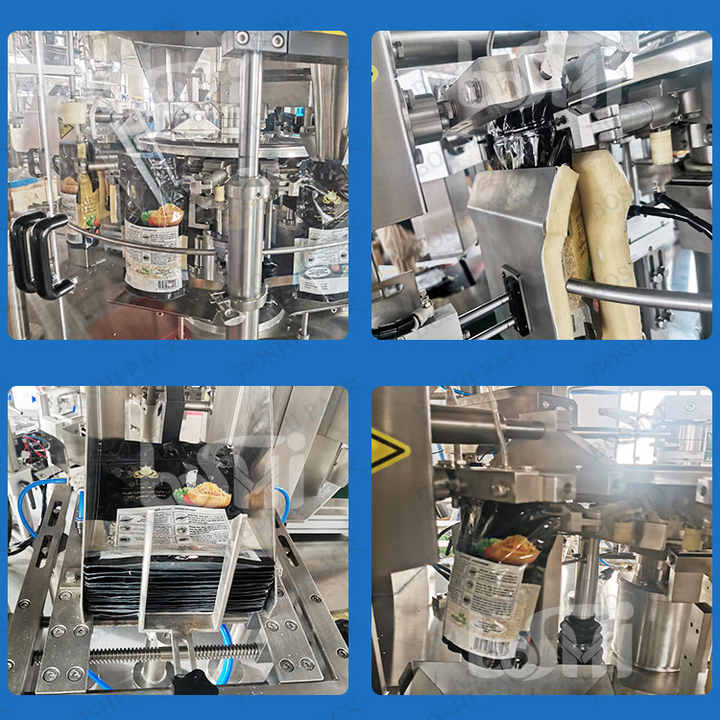 Automatic Rotary Doypack Machine Biscuits Resealable Bag Packing ...