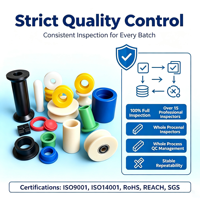 Personalizzazione OEM ODM, Parti in Plastica di Precisione Lavorate a CNC, Lavorazione CNC di HDPE, POM, PEEK, PTFE