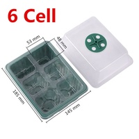 Boîte de culture pour plantes de jardin avec couvercle, plateau de germination à 6 ou 12 cellules avec dôme
