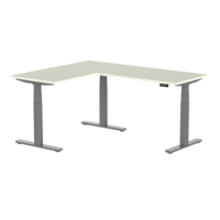 Escritorio de Computadora Ajustable de Esquina, de Madera Blanca, Económico, para Oficina Ejecutiva u Hogar, Marca AOKE
