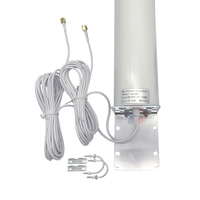 Antena Exterior de Alta Ganancia de 12dBi para Estación Base, Omnidireccional, MIMO, Impermeable, WiFi 2.4G, 5G, 4G LTE