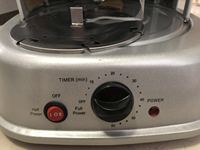 Barbecue rotatif automatique vertical de 21 L, forme ronde, idéal pour la maison