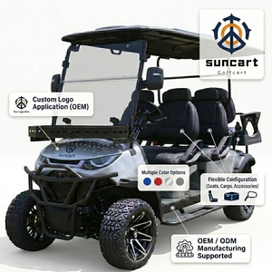 <span class=keywords><strong>Buggy</strong></span> de golf électrique 4+2 places 48V 5KW pour resort, en stock aux États-Unis, à Dubaï et en Indonésie - Product Image 1