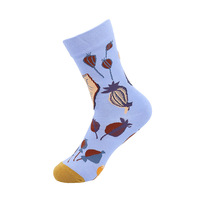 Chaussettes en coton pour femmes automne-hiver, style rétro Harajuku, motif d'art abstrait, chaussettes inspirées des designers pour femmes