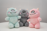 Beambox Chatgpt ODM créatif mignon monstre en peluche AI moelleux grande bouche extraterrestre en peluche porte-clés accessoire 1000mAh batterie