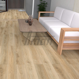 Revêtement de sol LVP aspect bois, imperméable, écologique, anti-rayures, en vinyle, surface raclée à la main, pour usage intérieur, salons, espaces sportifs - Product Image 5