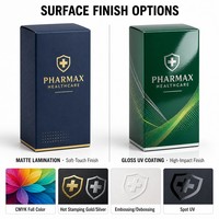 Boîte d'emballage en carton pour médicaments, impression personnalisée, carton de pharmacie pour compléments alimentaires et médicaments, approvisionnement en gros