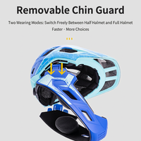 Casque de moto intégral pour enfants, réglable, pour BMX, vélo, résistant aux chocs, protection de la tête