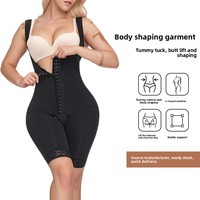 Body sculptant une pièce en nylon et dentelle, grande taille, post-partum, effet remonte-fesses et contrôle du ventre, style européen-américain, vente en gros transfrontalière