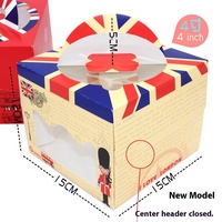 Fond de boîte à gâteau mousse portable de 4 pouces petite boîte de cuisson carton à fromage pour la manipulation de l'estampage alimentaire en matériaux recyclés