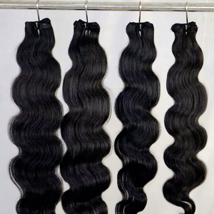 Remy Bulk Human Hair Natural Black Long Body Wave Remy Hair Weave - Product Image 1