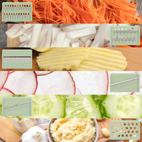 Fruits et Légumes Cuisine Planche À Découper Lame Réglable Mandoline Multi-Fonction Alimentaire Légumes Trancheuse Avec Protège-main