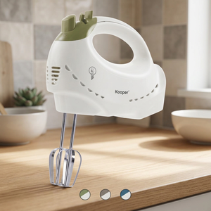 Frullatore Elettrico Miguel 200W, 5 Velocità, Sbattitore in Acciaio Inox, Pulsante di Espulsione, Corpo in Plastica, 0,65kg, Uso Domestico - Product Image 2