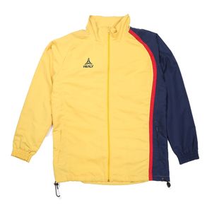 Chaqueta de chándal cortavientos con forro completo de nailon 100%, chaqueta cortavientos con cuello levantado Colorblock, venta al por mayor - Product Image 1