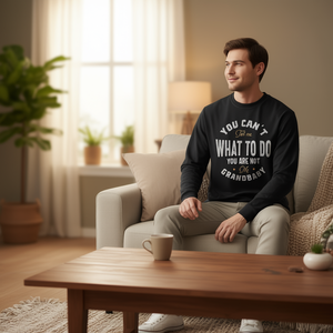 No puedes decirme qué debo hacer, no eres mi nieto, camiseta de manga larga - Product Image 3